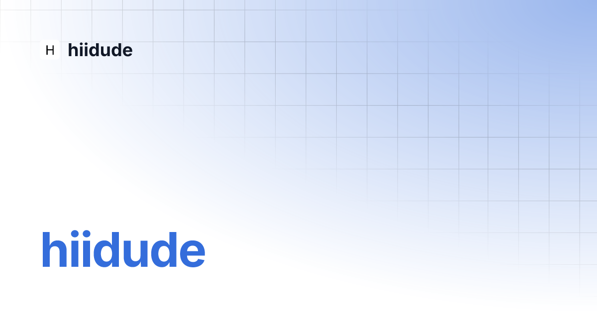 hiidude hiidude